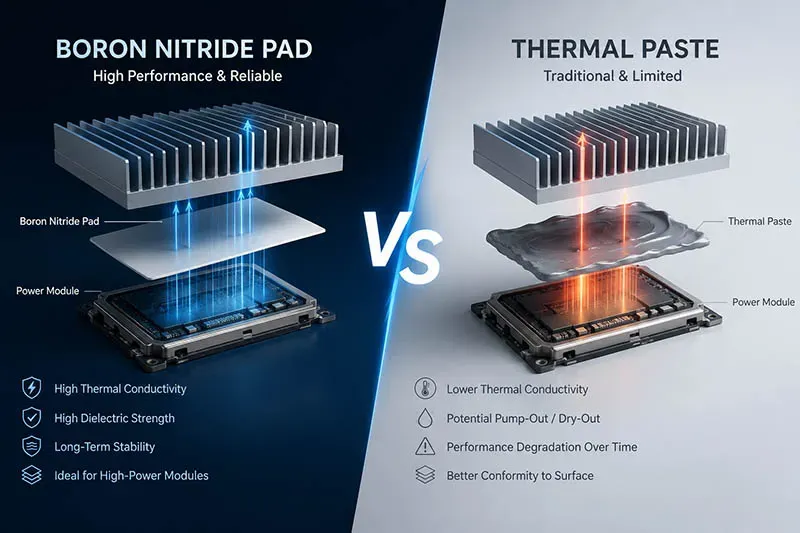 Application Of Boron Nitride Vs Thermal Paste In Heat Dissipation Modules